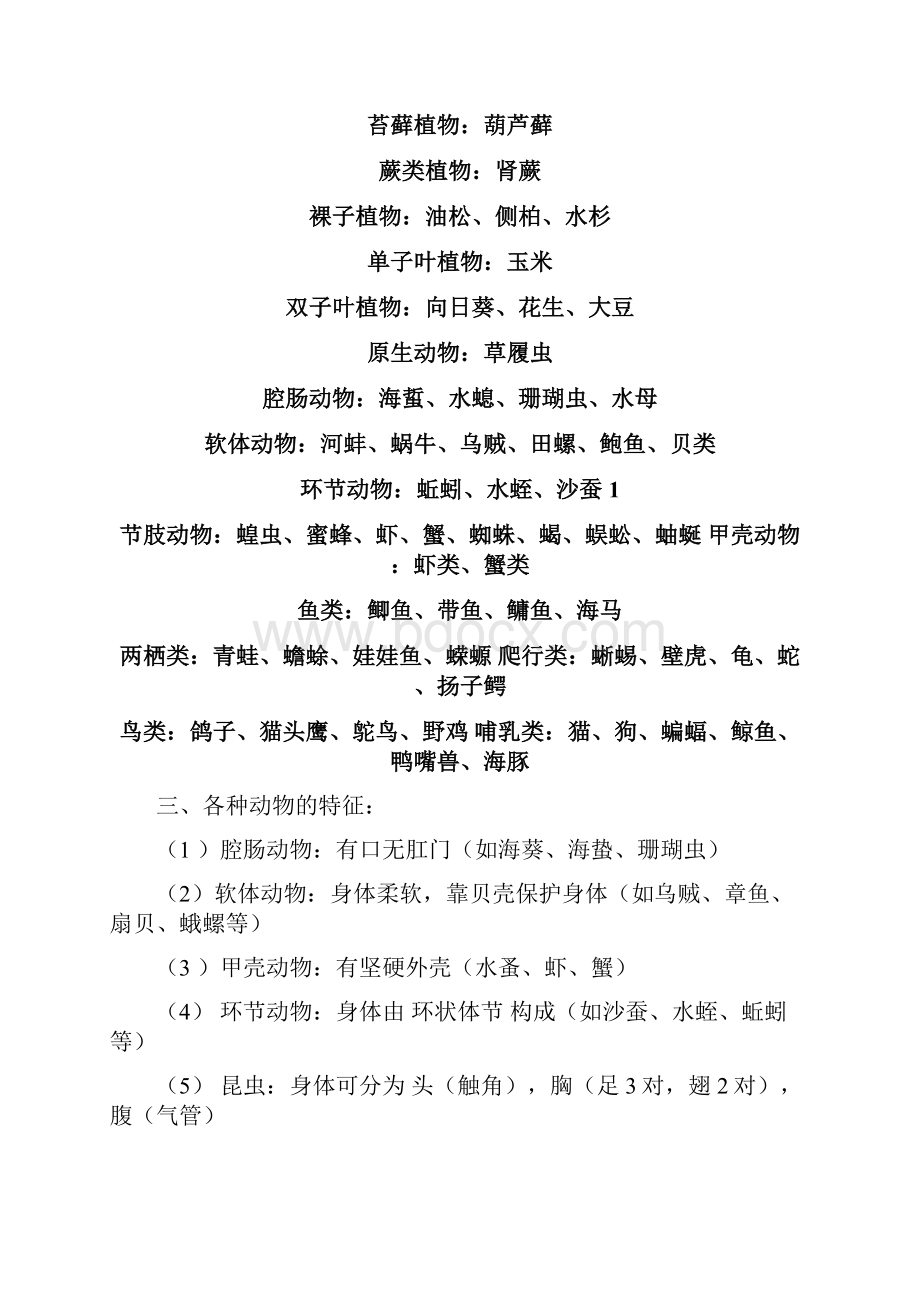 完整八年级上册生物复习提纲完整整理.docx_第3页