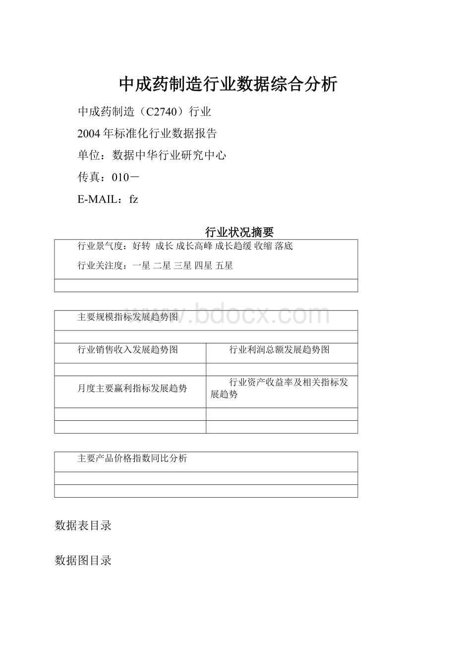 中成药制造行业数据综合分析.docx