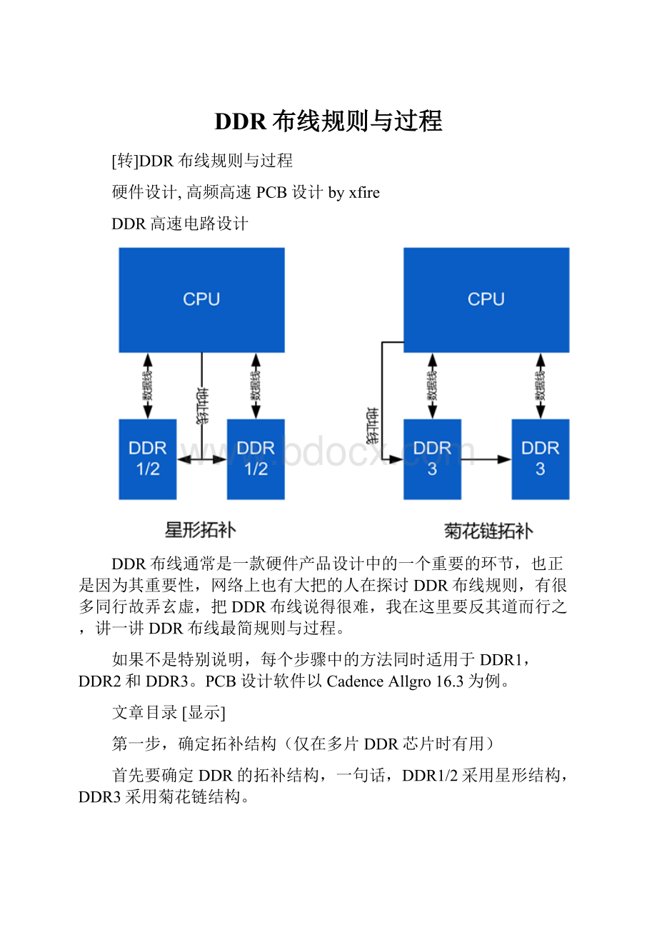 DDR布线规则与过程Word下载.docx_第1页