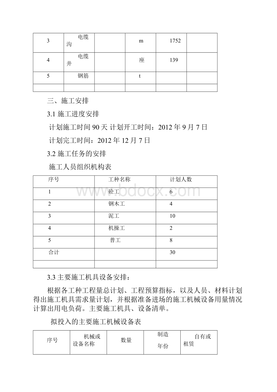 室外的电缆井及电缆沟专项施工方案设计x修改1.docx_第3页