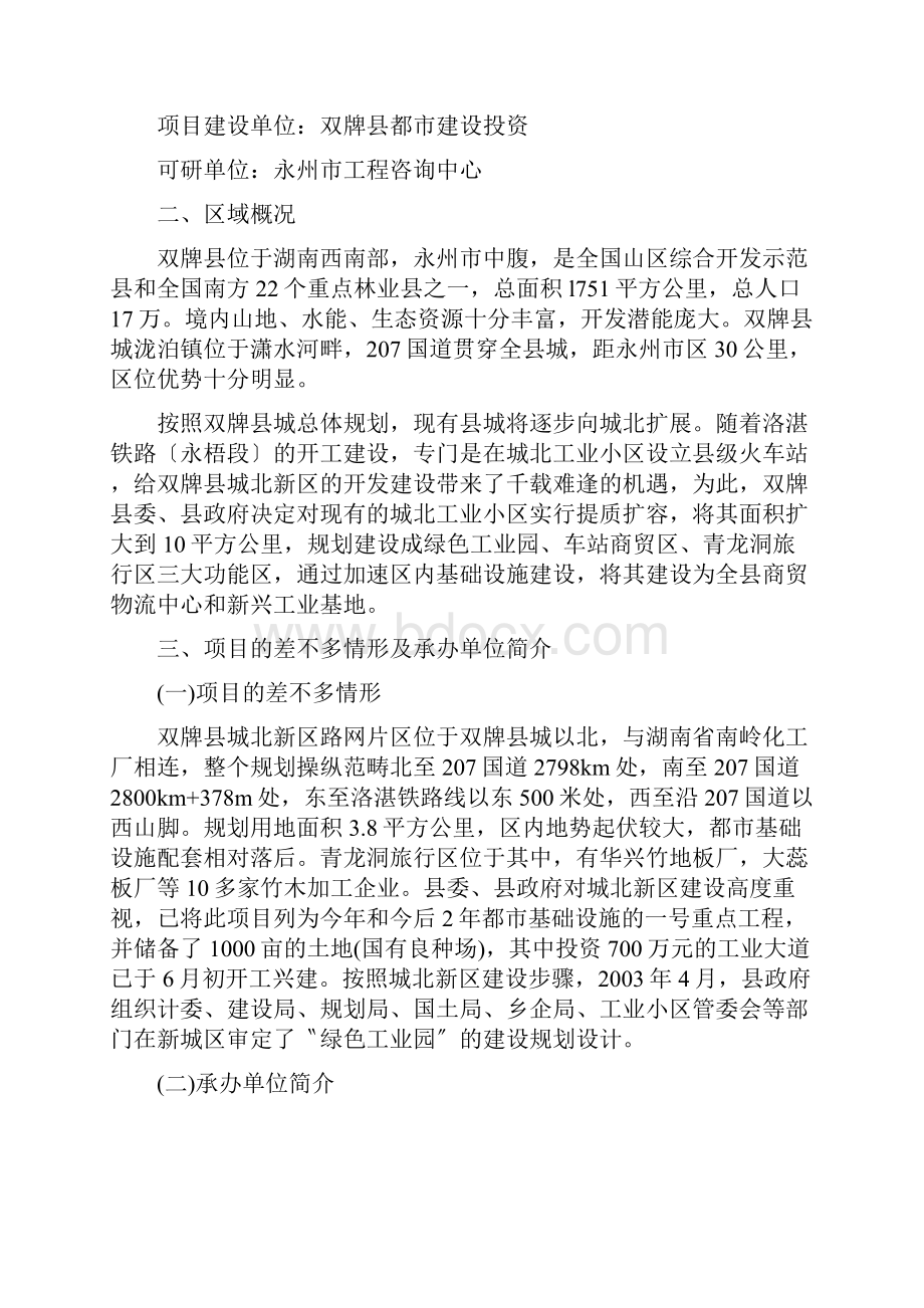 新区路网片工程可行性研究报告.docx_第3页