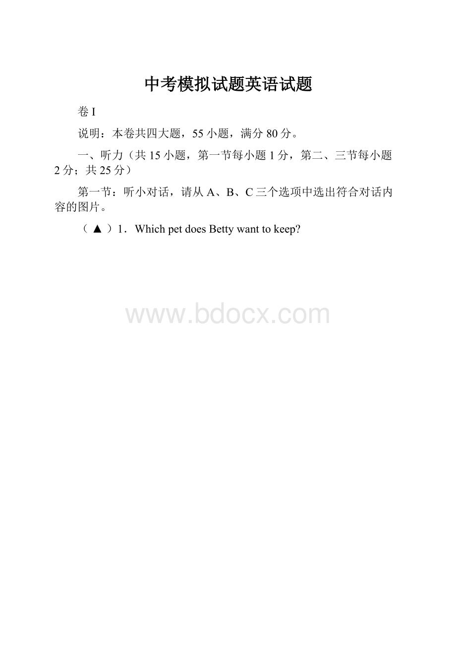 中考模拟试题英语试题.docx