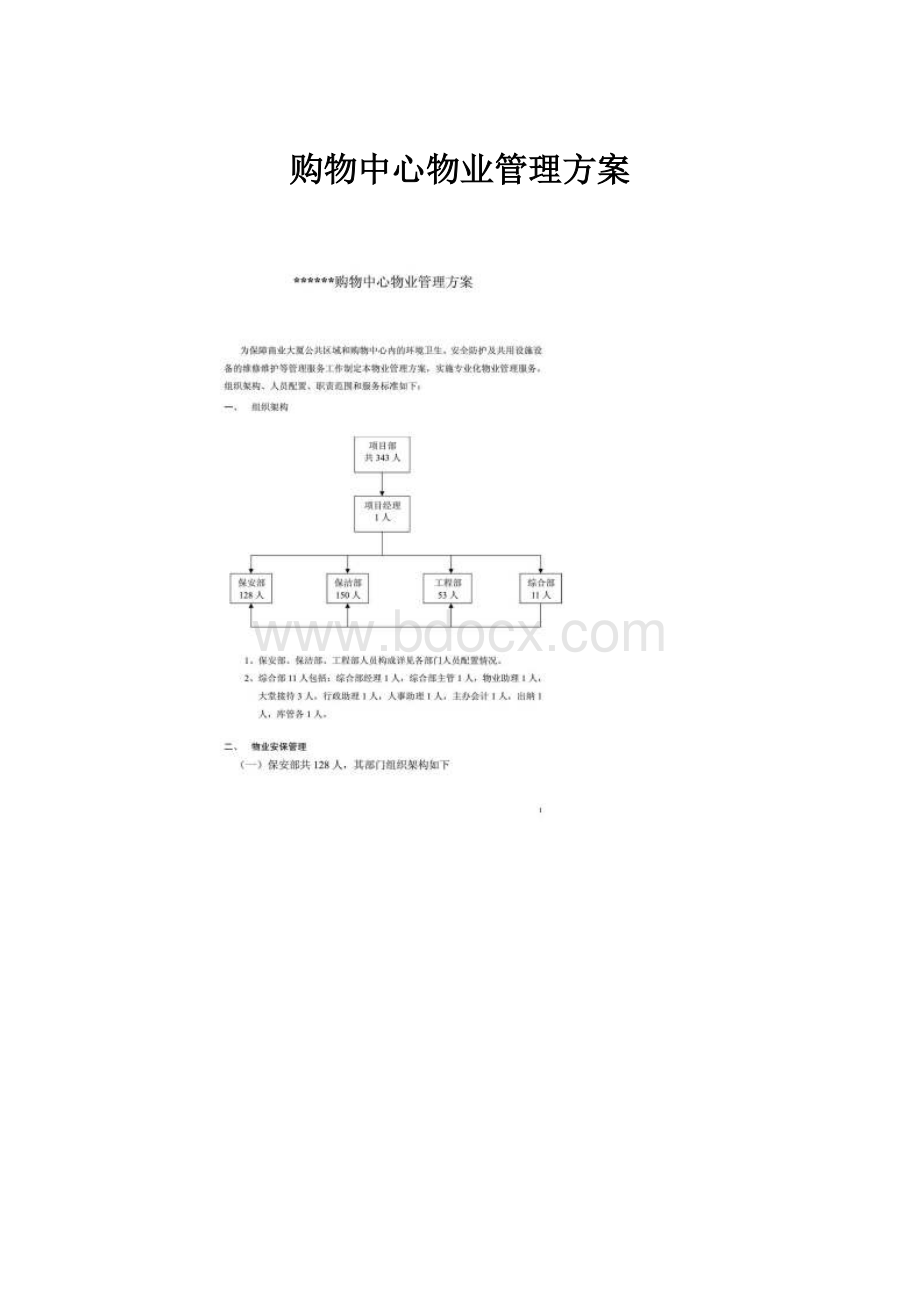 购物中心物业管理方案.docx_第1页