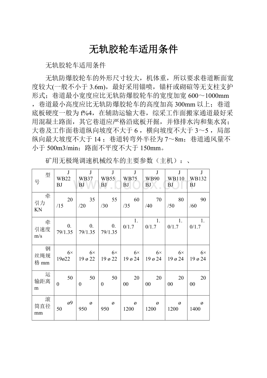 无轨胶轮车适用条件.docx_第1页