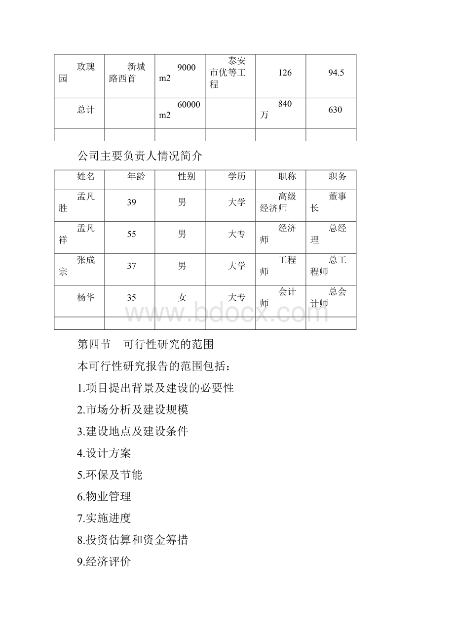 推荐精品阳关花园小区建设项目可行性研究报告Word文档下载推荐.docx_第3页