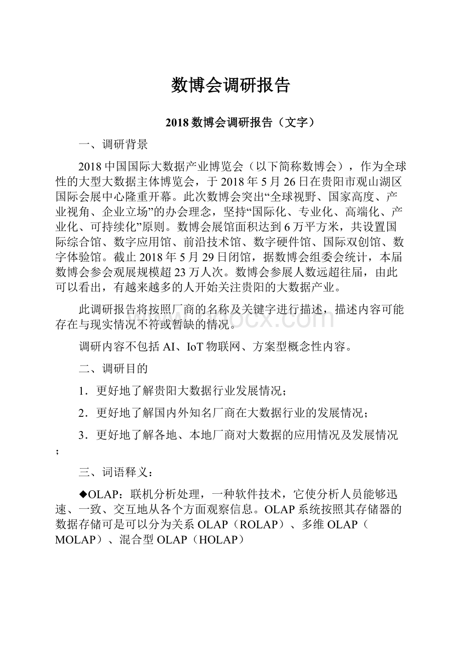 数博会调研报告文档格式.docx