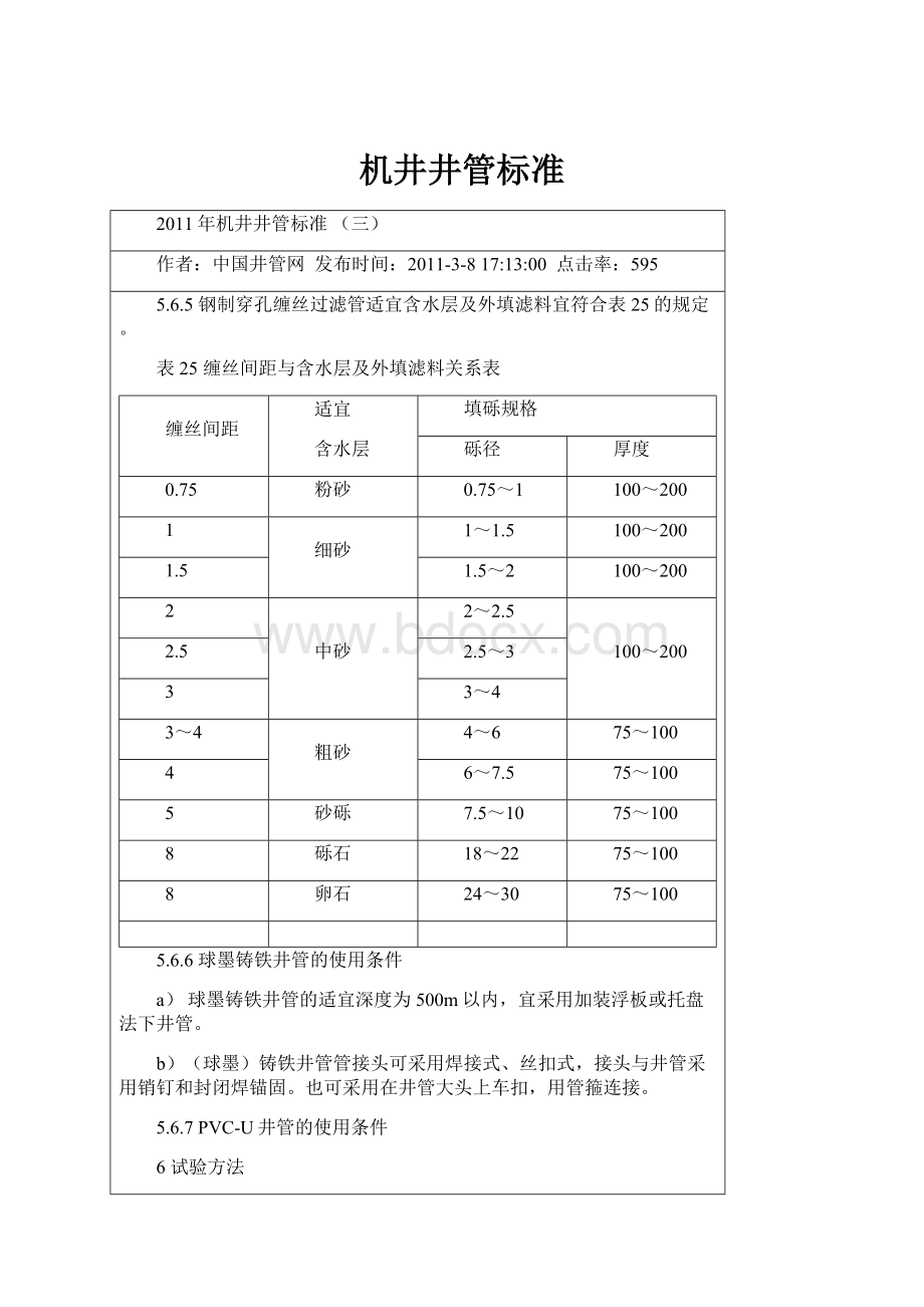 机井井管标准.docx_第1页