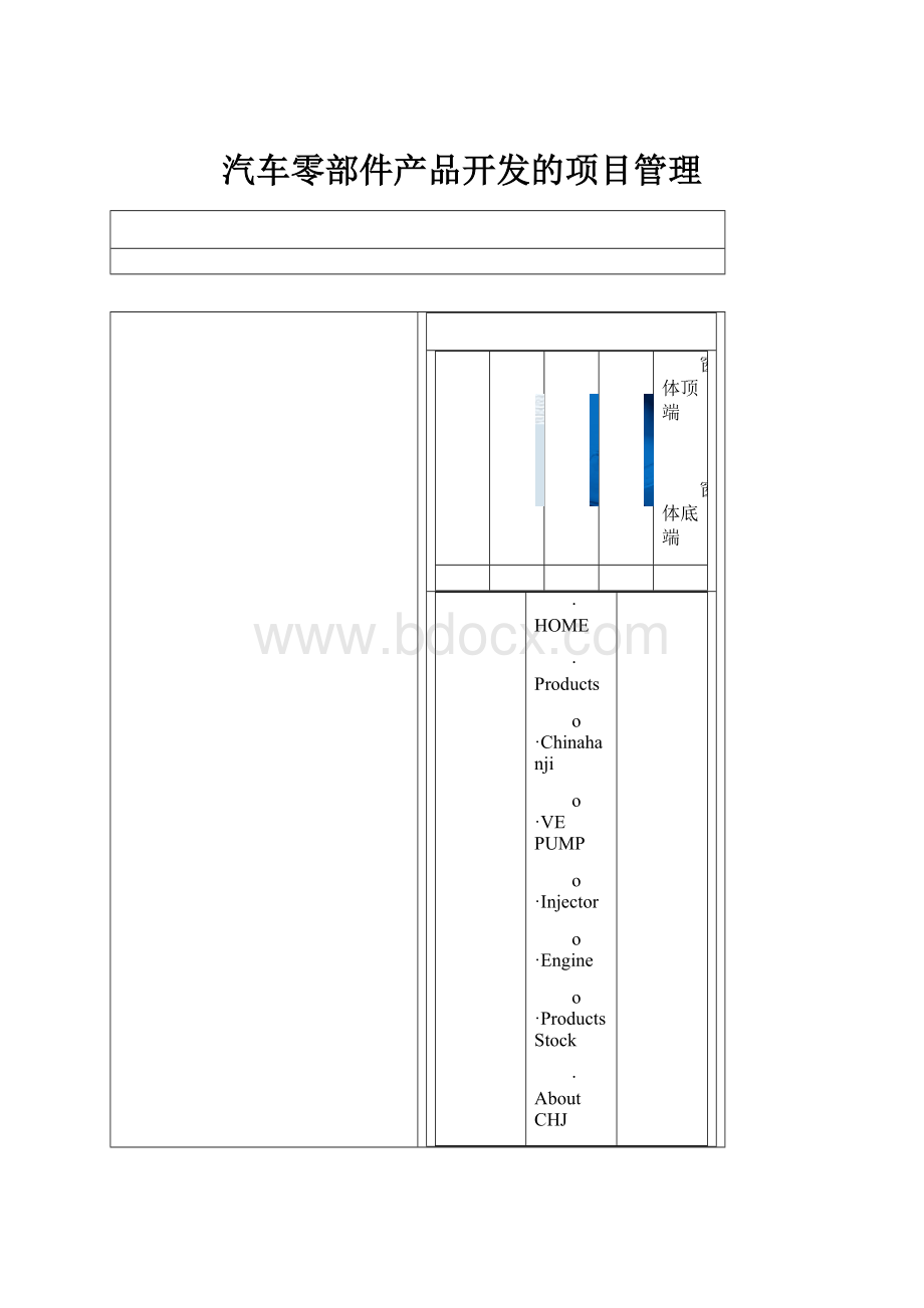 汽车零部件产品开发的项目管理.docx_第1页