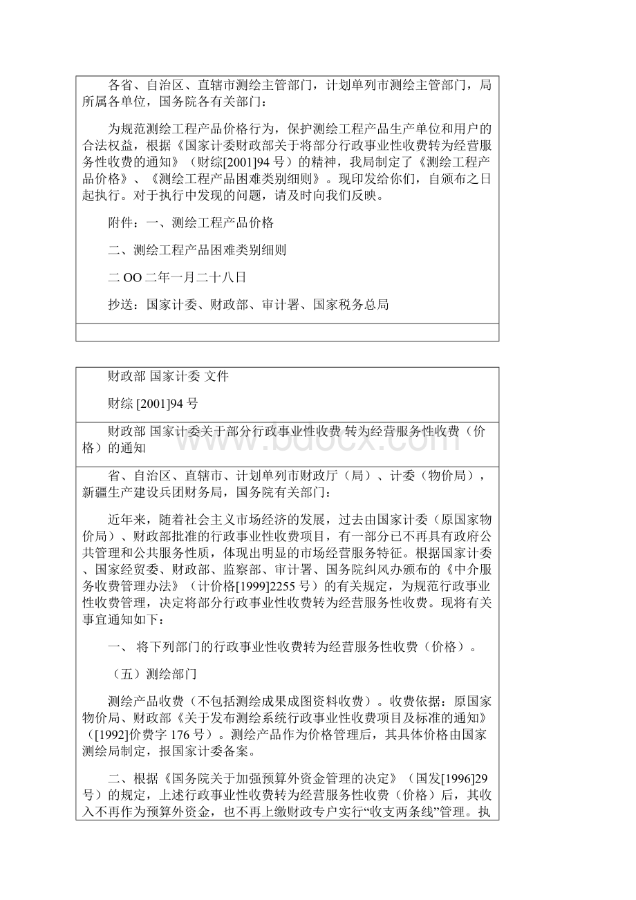 测绘产品收费标准.docx_第2页