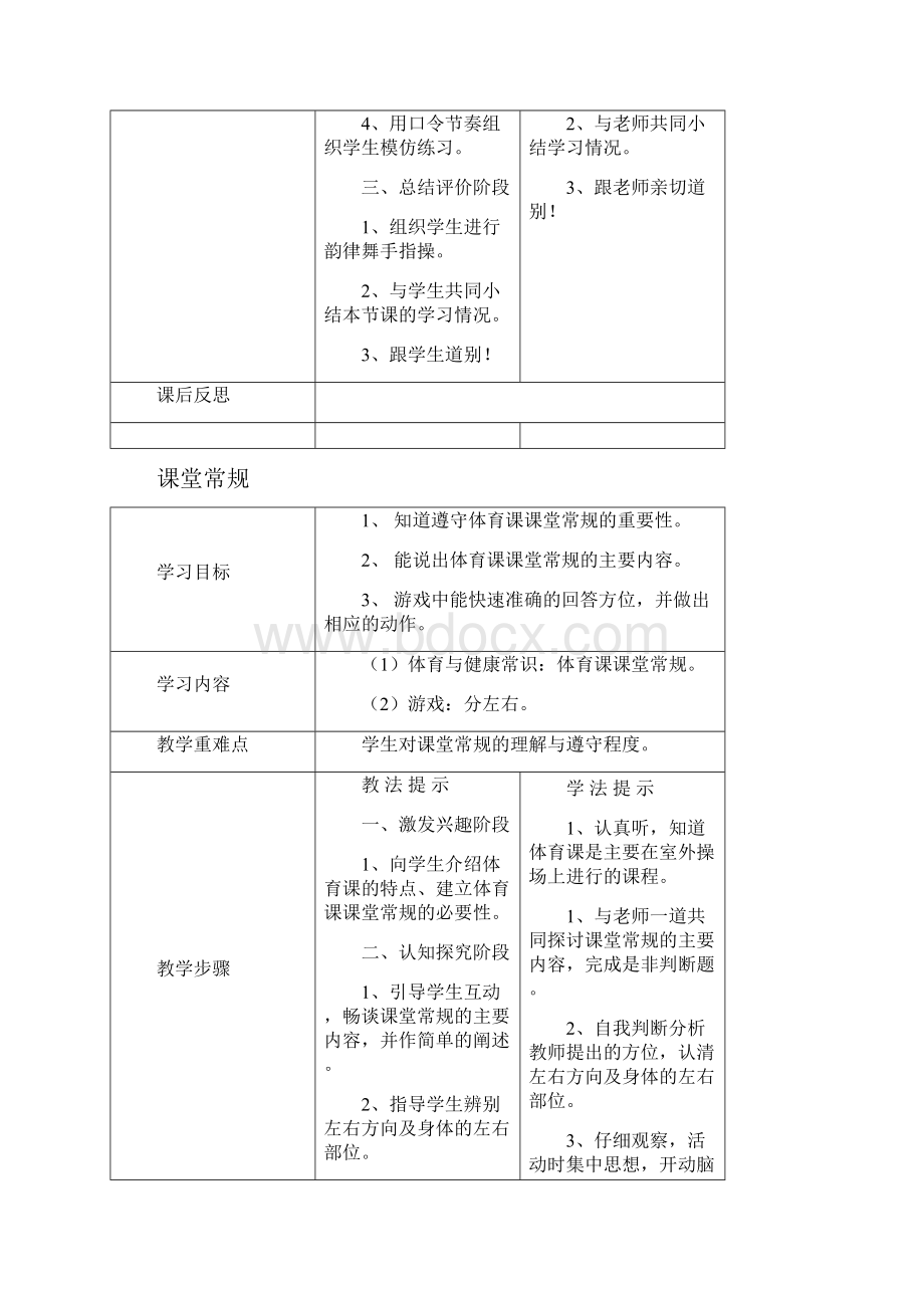 四年级体育上体育教案.docx_第2页