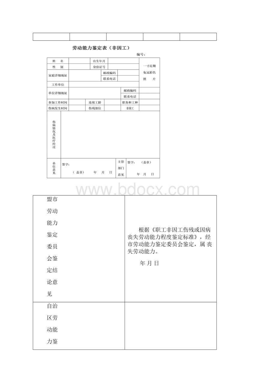 申请因病或非因工伤残劳动能力.docx_第3页