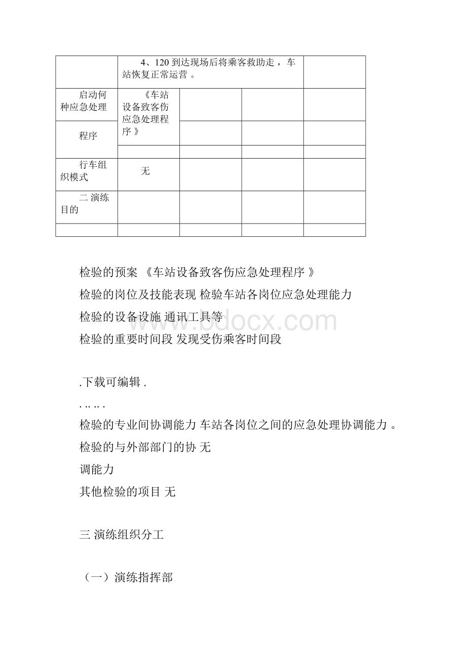 安远门站自动扶梯伤客应急处理演练方案.docx_第3页