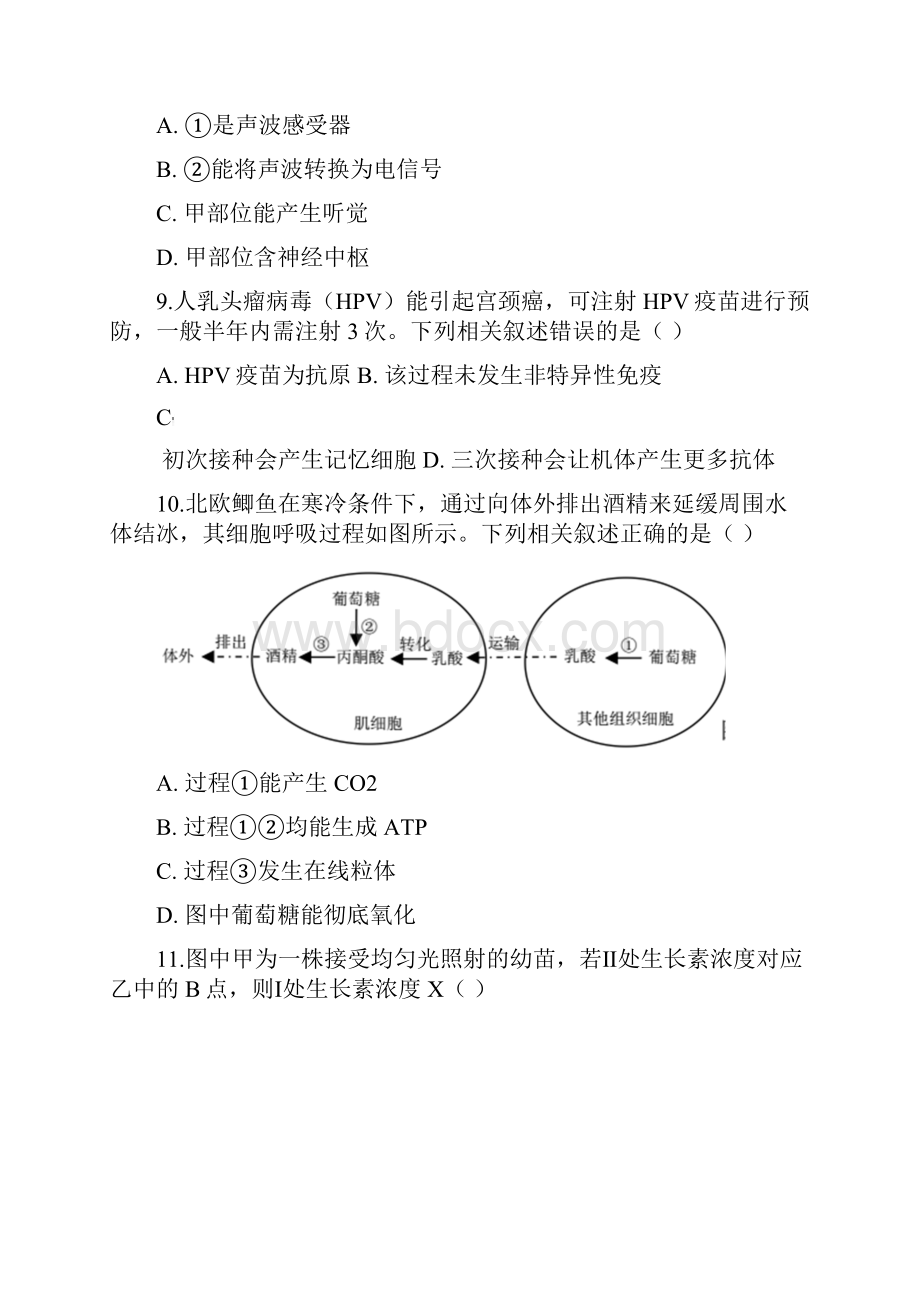 届上海市浦东新区高三二模生物试题Word文档下载推荐.docx_第3页