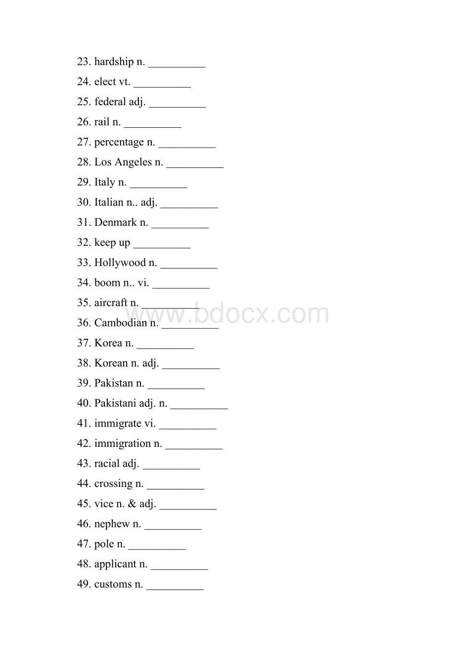 人教高中英语选修8单词默写.docx_第2页