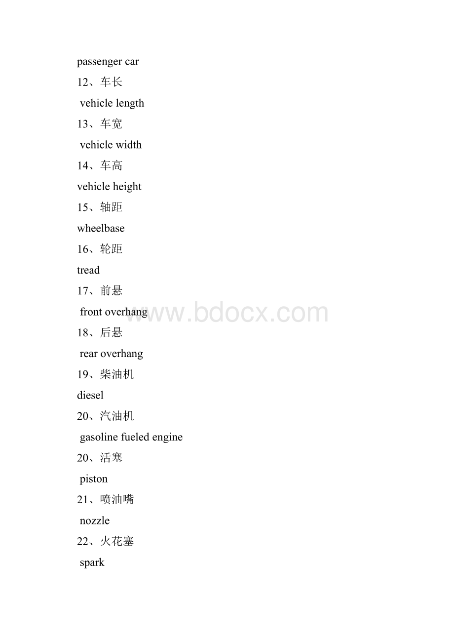 汽车专业英语及常用口语之欧阳物创编Word文档下载推荐.docx_第2页