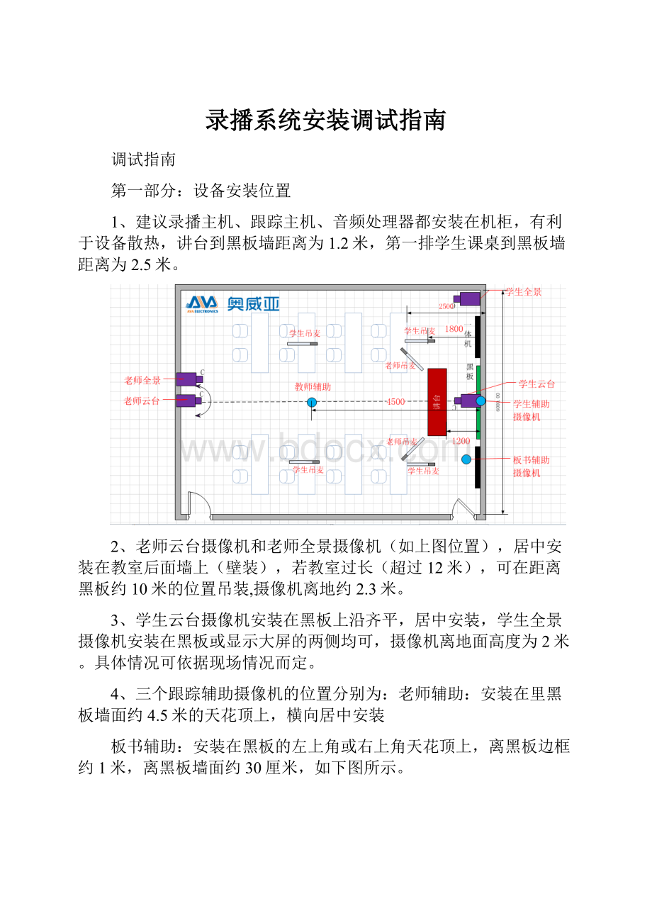 录播系统安装调试指南.docx