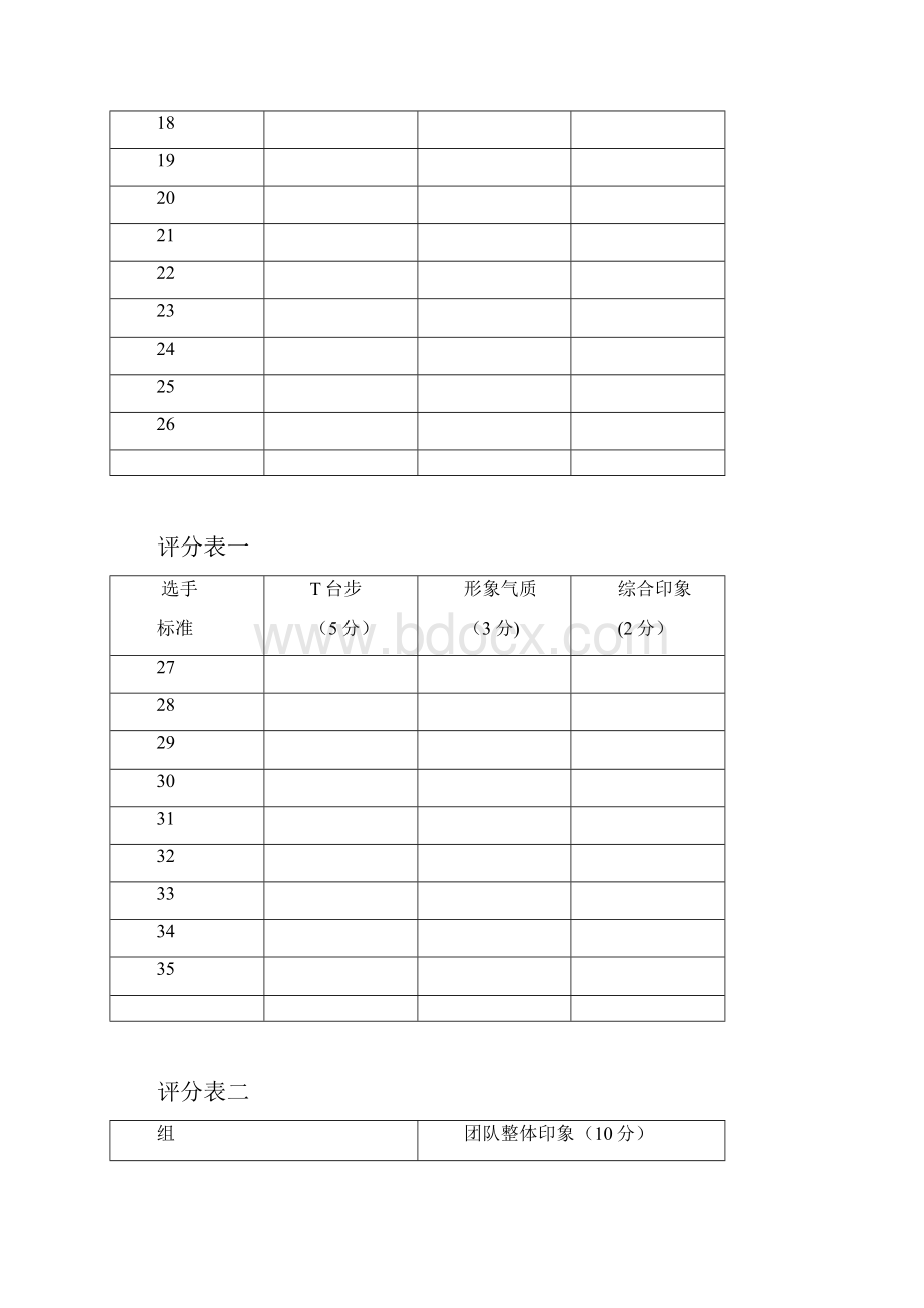 模特大赛半决赛评分表.docx_第2页