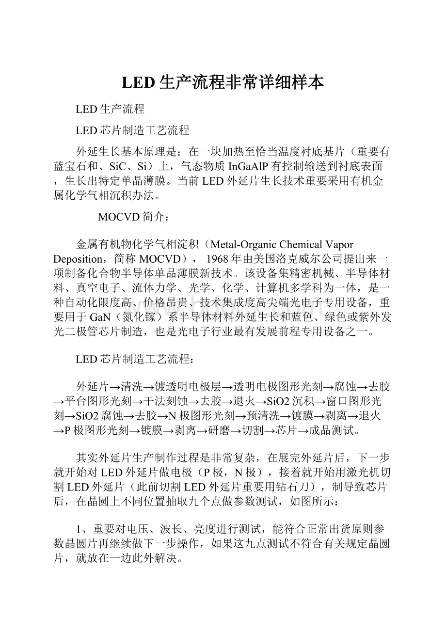 LED生产流程非常详细样本.docx_第1页