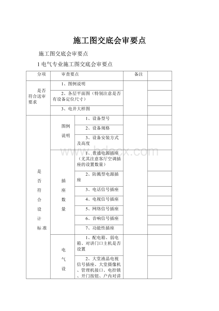 施工图交底会审要点.docx_第1页