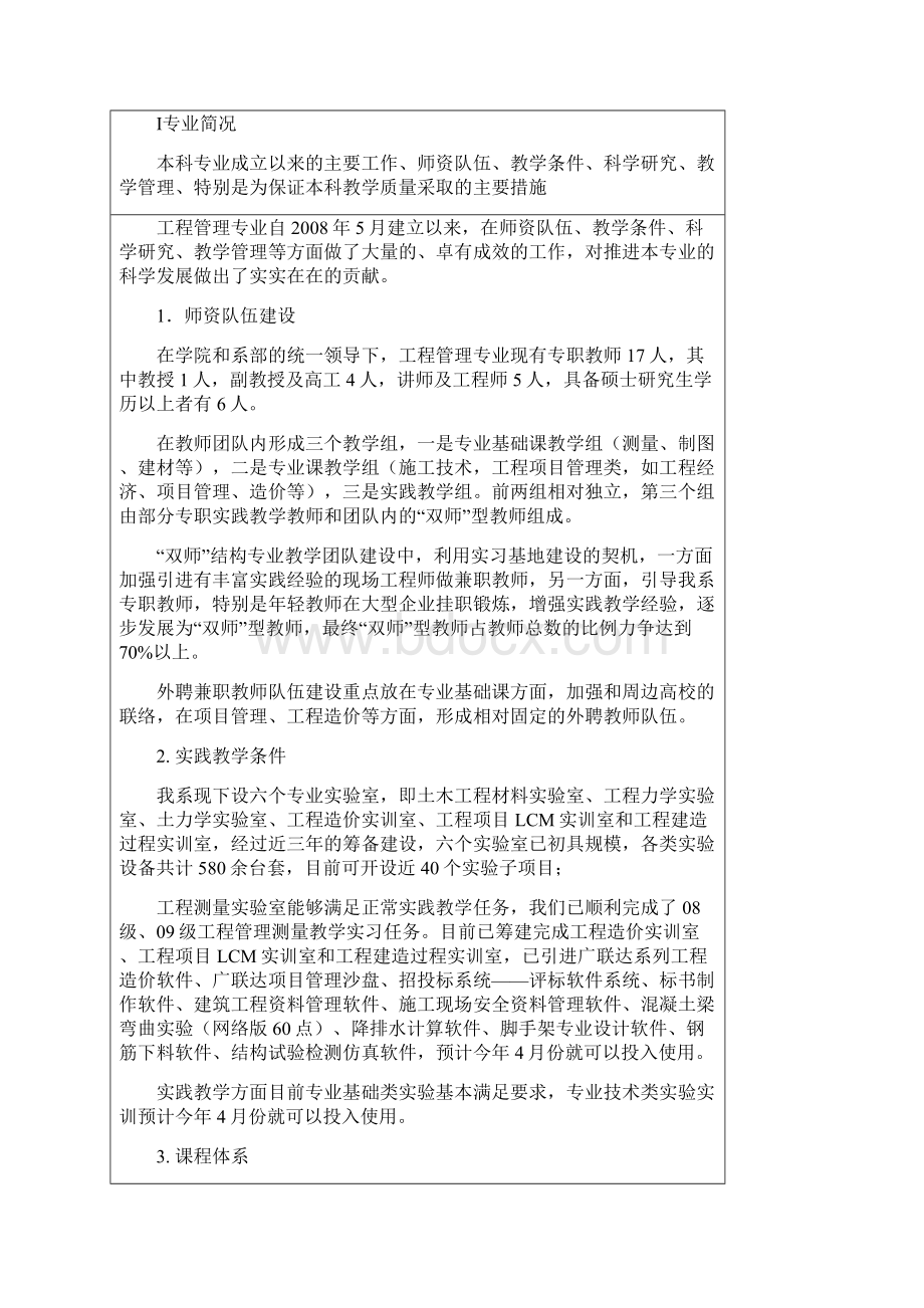 申请列为学士学位授予专业简况表工程管理专业改.docx_第2页