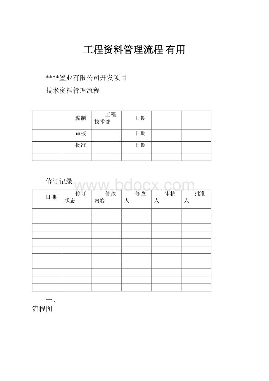 工程资料管理流程 有用.docx