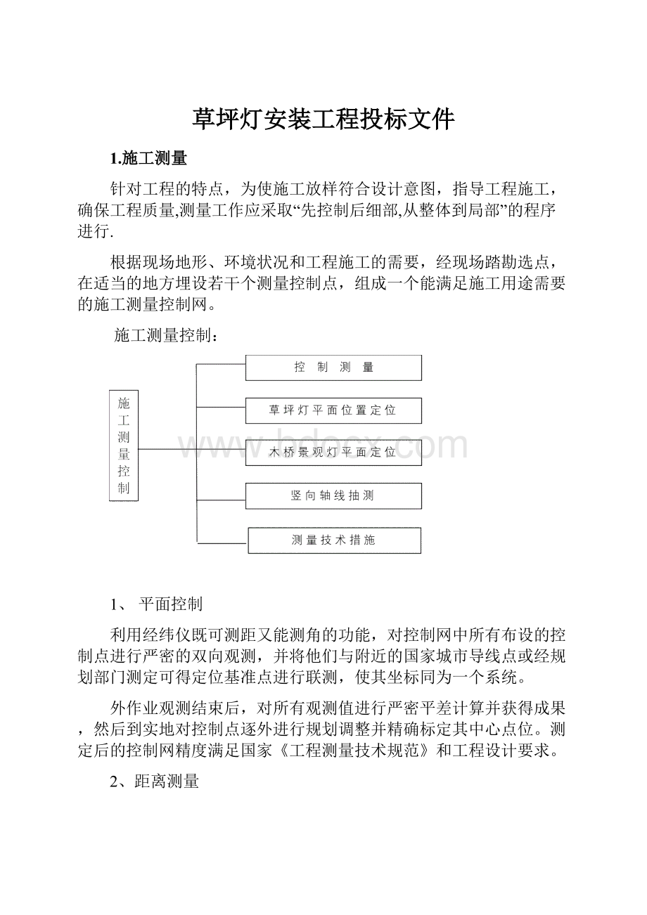 草坪灯安装工程投标文件.docx_第1页