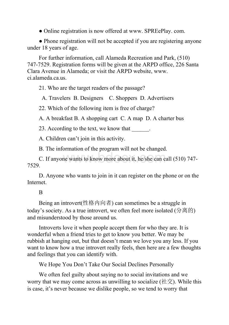 西工大高三英语训练7.docx_第2页