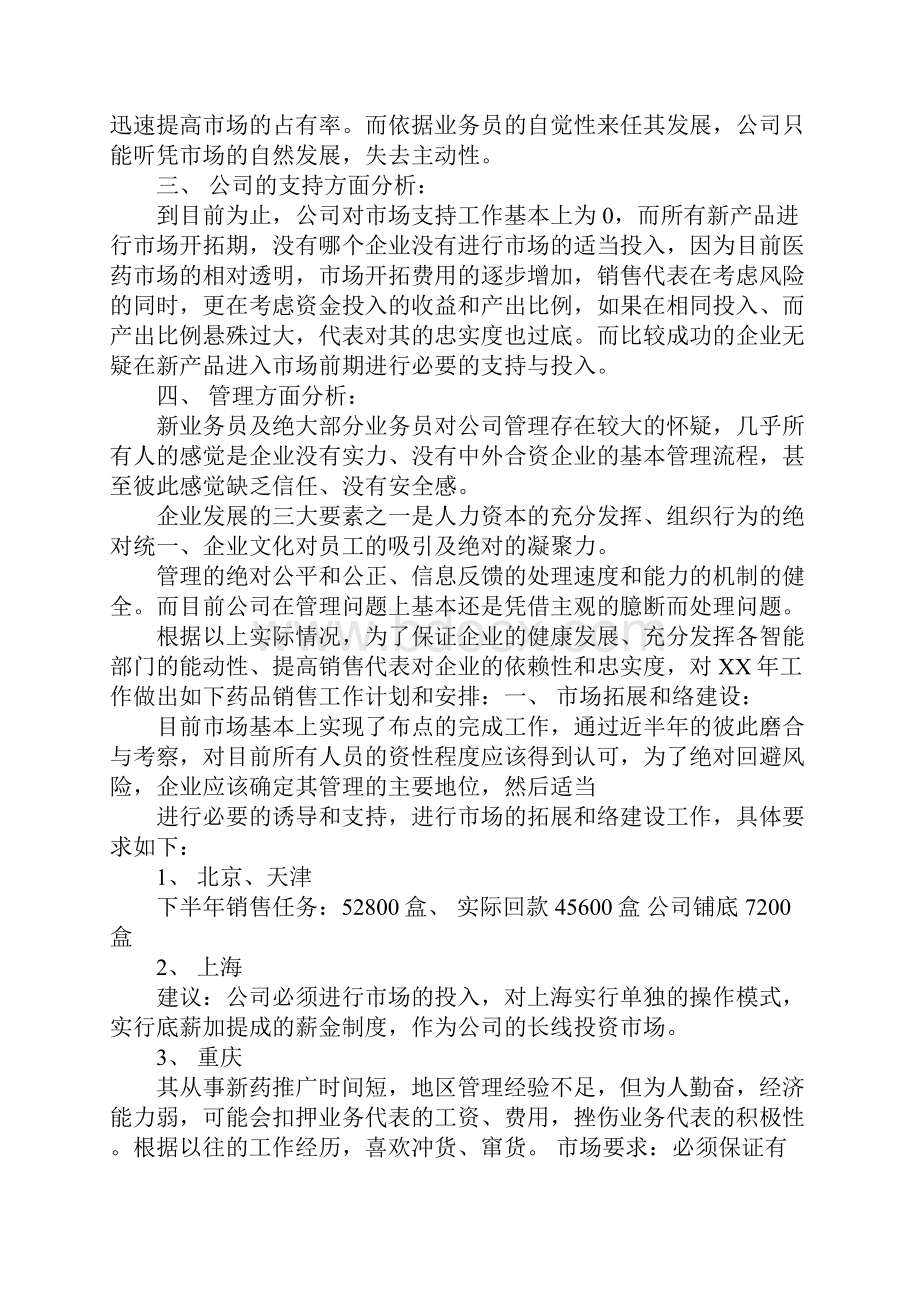 药品销售终端工作计划.docx_第2页