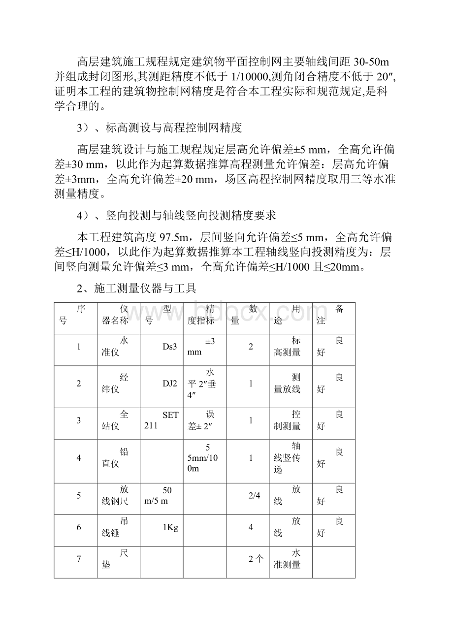 建筑施工测量方案Word版.docx_第3页