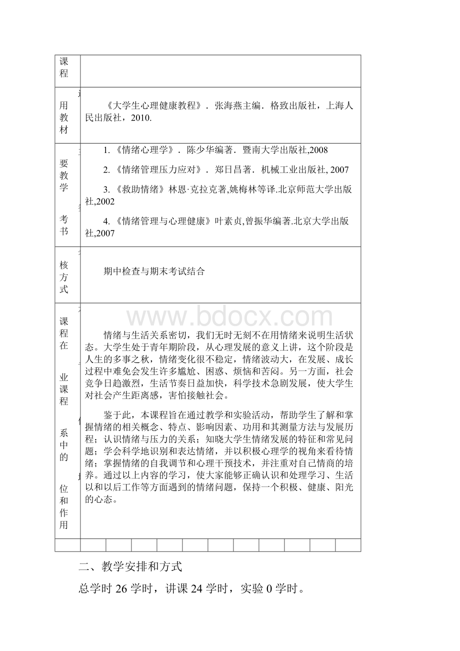 大学生心理健康情绪管理课程教案.docx_第2页