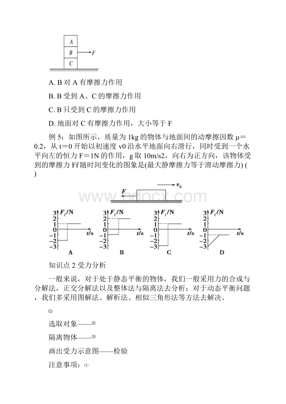 高中物理受力分析牛顿定律题型总结归纳.docx_第3页