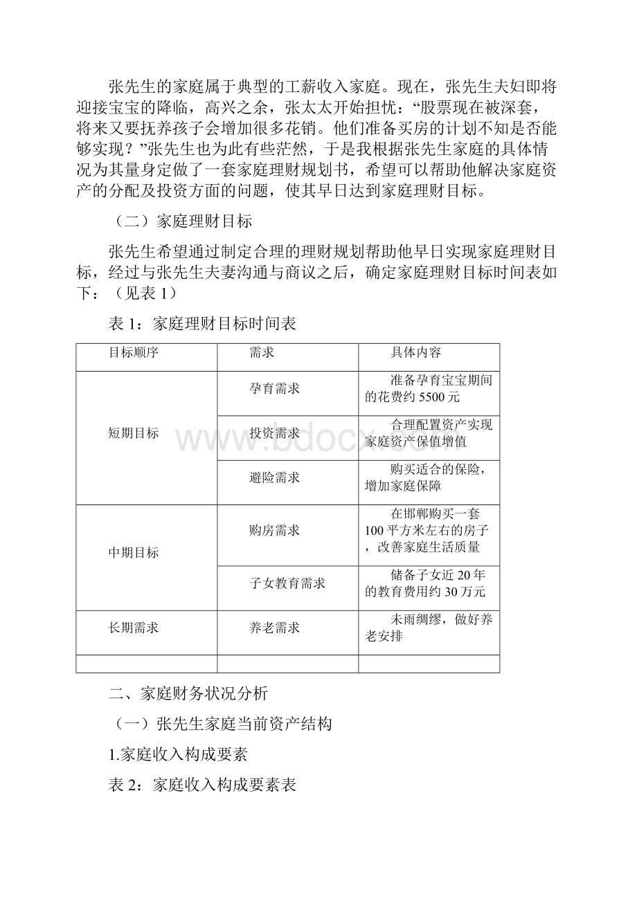 家庭理财规划书案例.docx_第2页