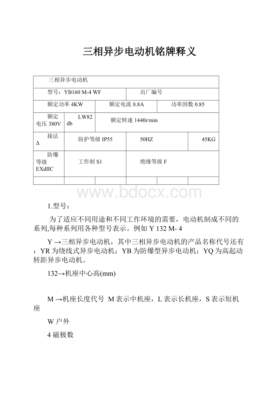 三相异步电动机铭牌释义.docx_第1页