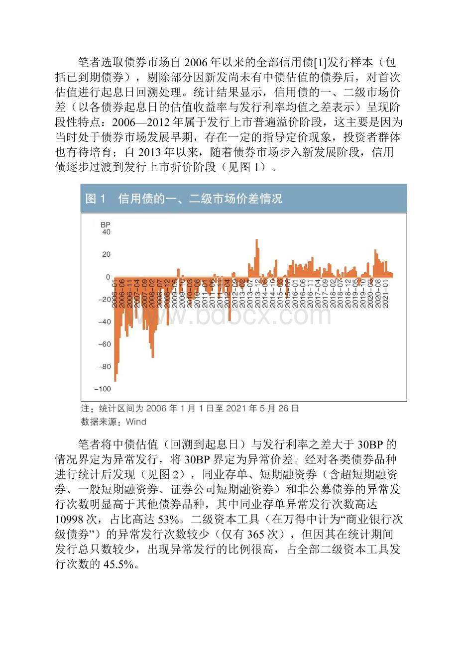 信用债一二级市场价差分析及对策建议.docx_第2页