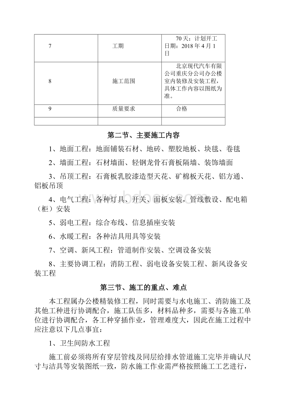 办公楼精装修工程施工方案.docx_第3页