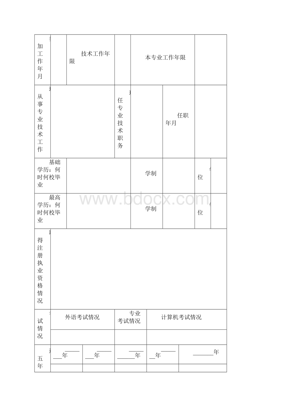 土建工程专业高级职称评审材料要求Word格式.docx_第3页