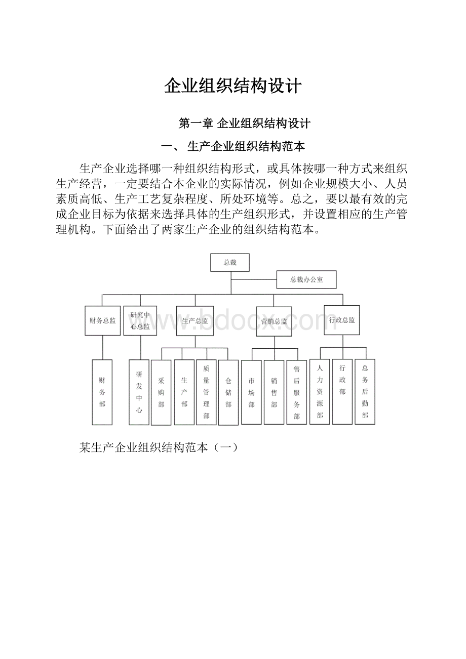 企业组织结构设计.docx_第1页