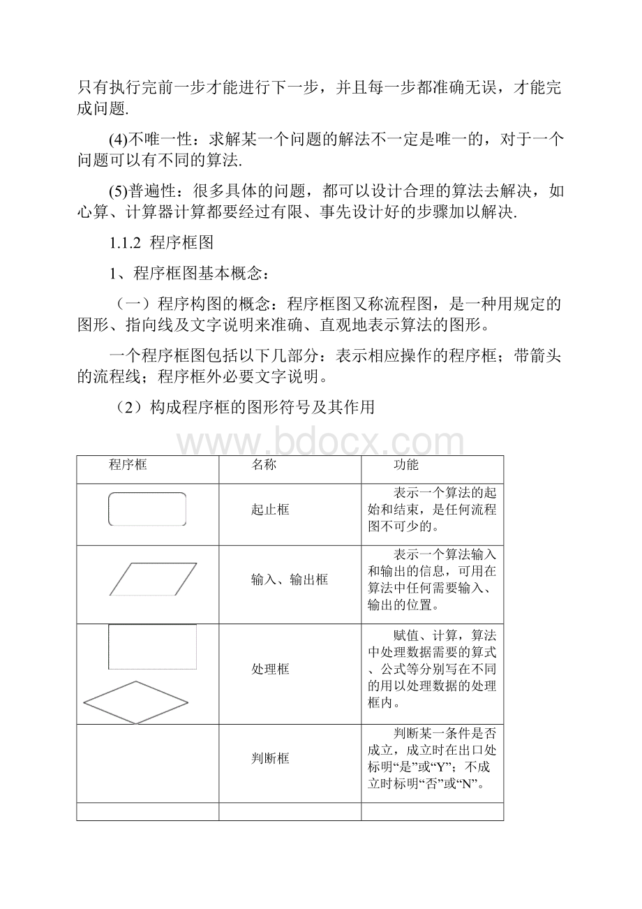 高一数学必修三第一单元知识点及试题.docx_第2页