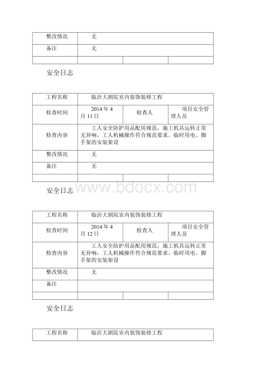 工程安全日志教学资料.docx_第3页