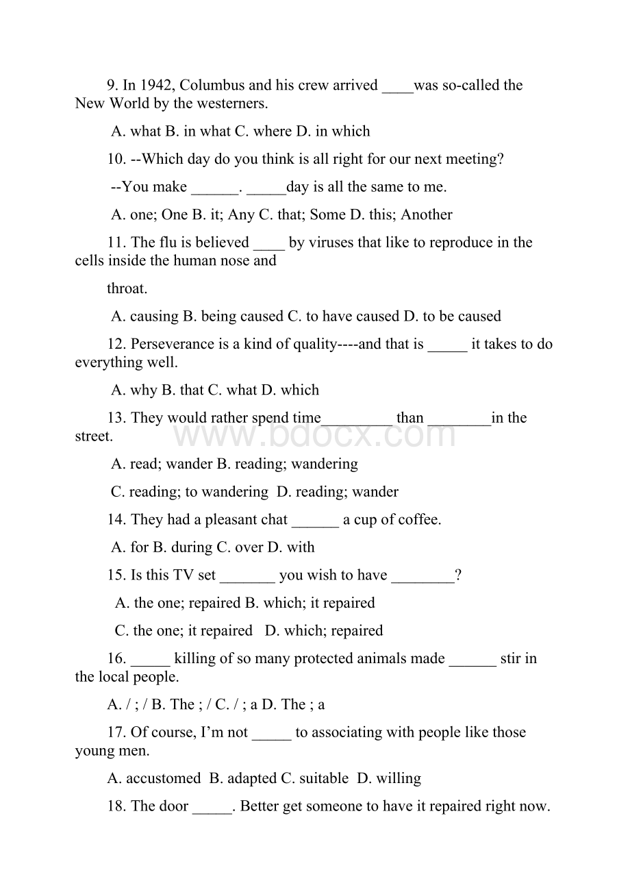 Unit 18 单元练习题.docx_第2页