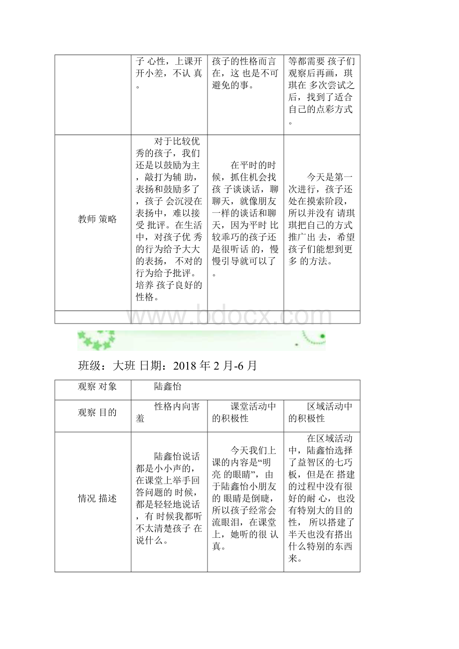 大班幼儿观察记录.docx_第3页