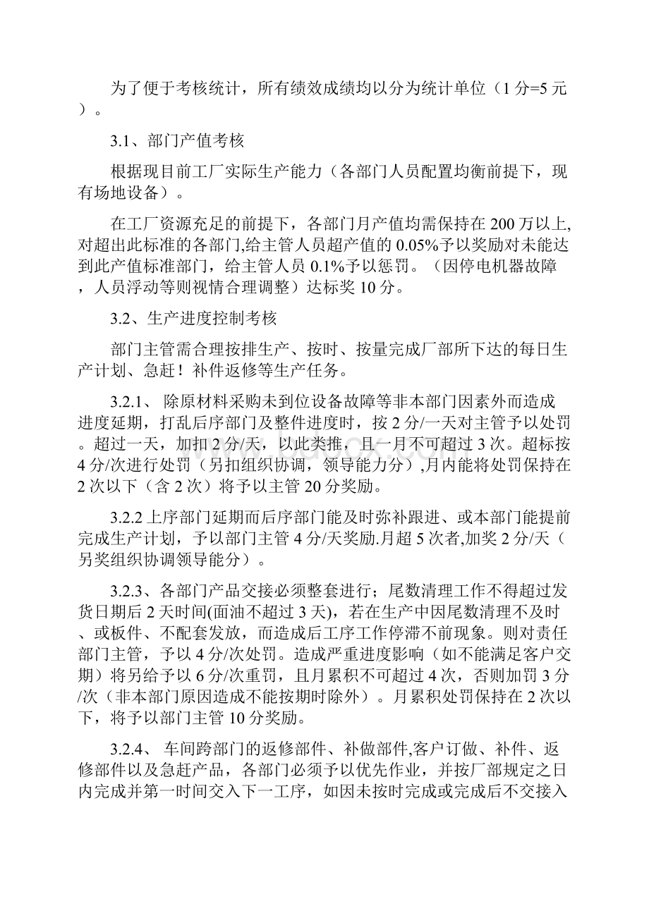 厂生产管理人员绩效考核制度.docx_第2页