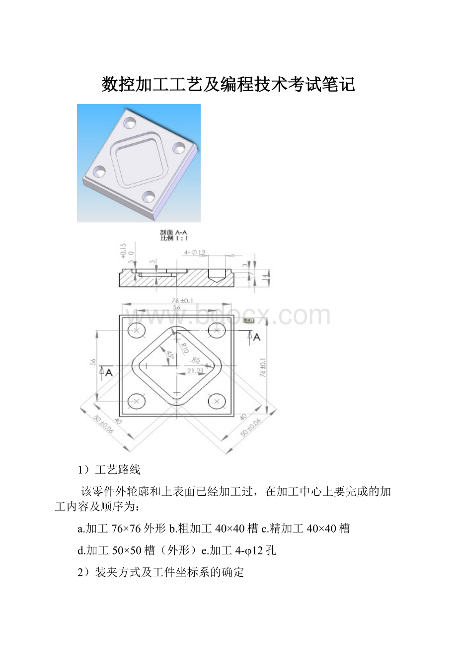 数控加工工艺及编程技术考试笔记.docx_第1页