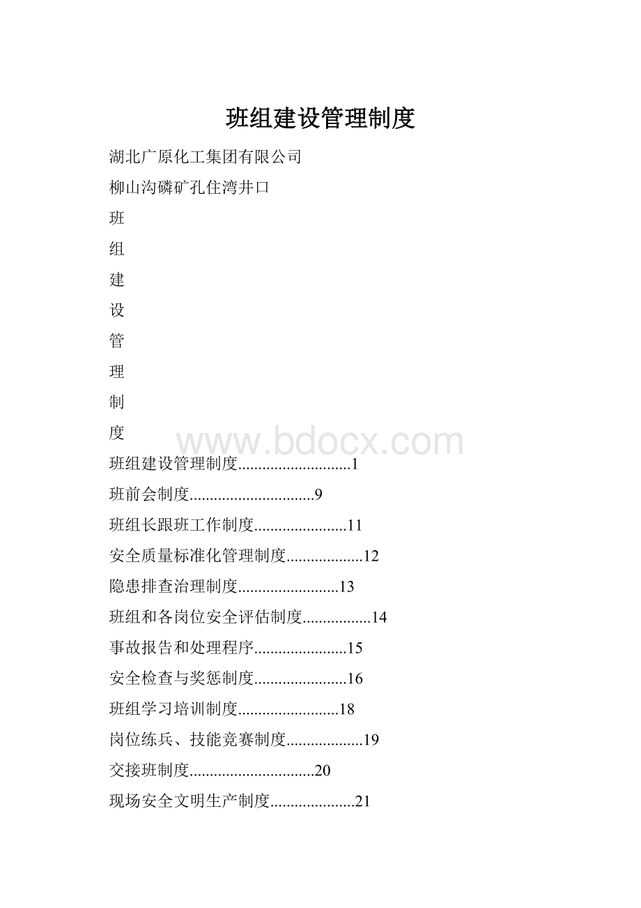 班组建设管理制度.docx_第1页