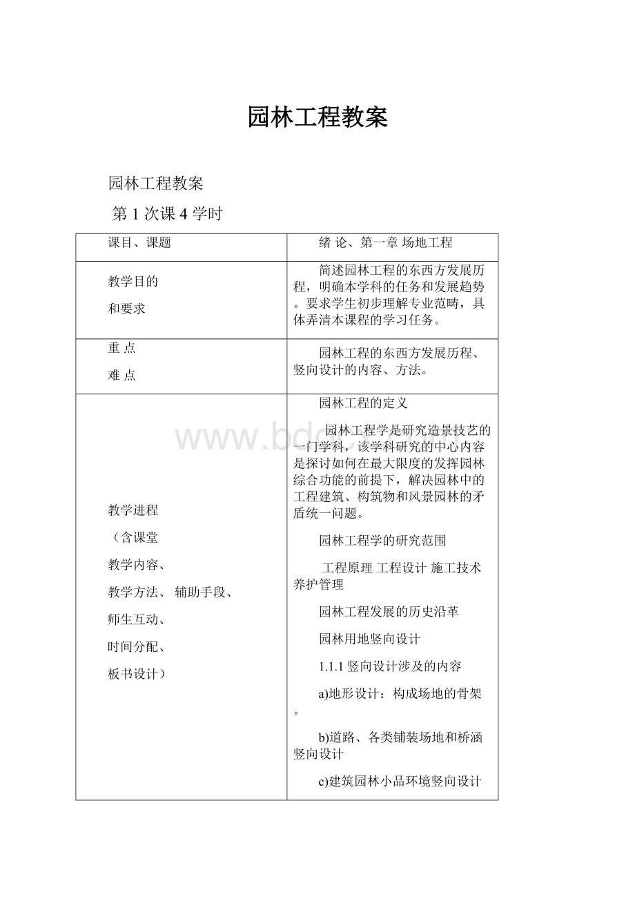 园林工程教案.docx_第1页