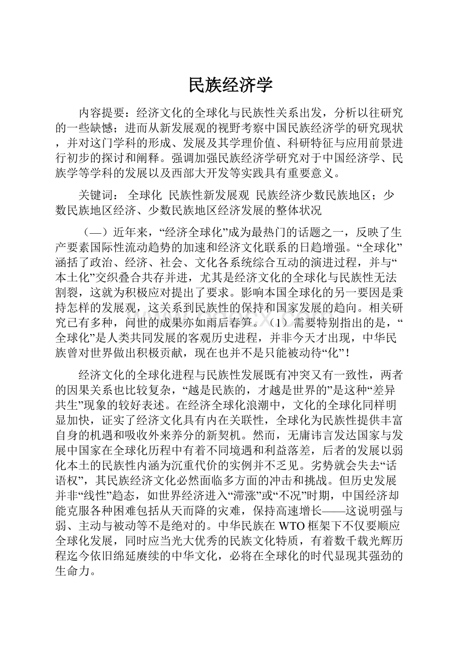 民族经济学.docx