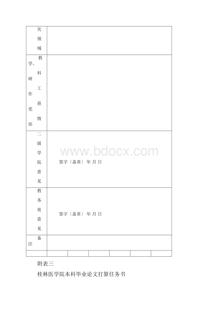 桂林医学院生物技术专业本科毕业实习各附表.docx_第3页