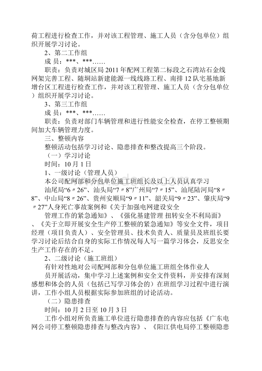 停工整改整顿的方案格式范文.docx_第2页