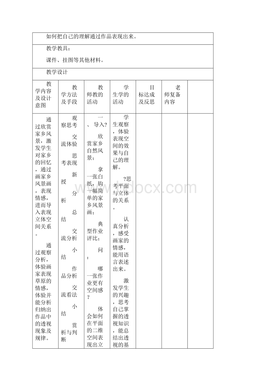 湘教新版七年级美术下册教案全册.docx_第2页