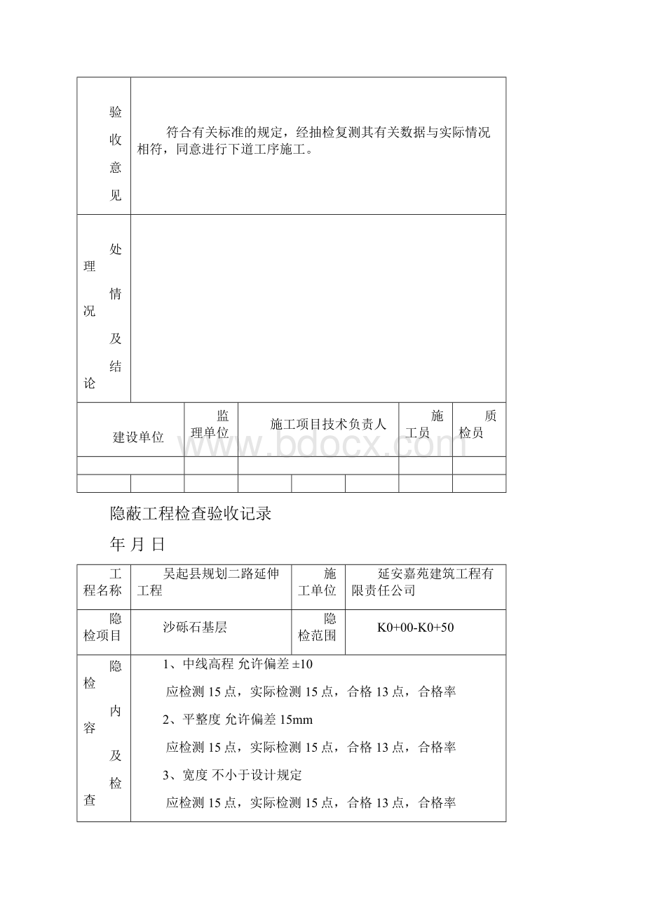 隐蔽工程检查验收记录砂砾石基层备课讲稿.docx_第3页